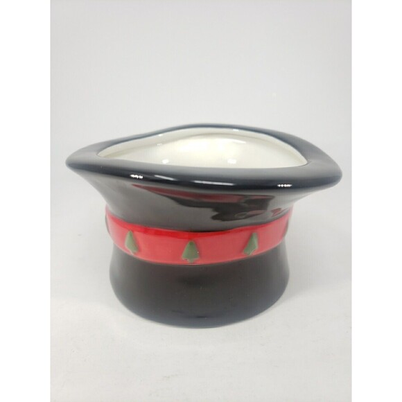 Harry and David Top Hat Candy Dish Bowl 2007 Trinket Christmas Frosty Snowman - Picture 3 of 13